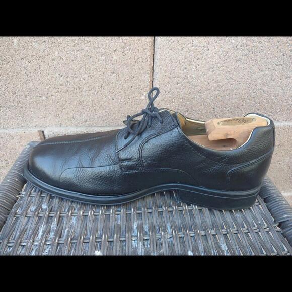 Belvedere Bay Bridge Men’s Black Leather Oxford Shoes Size 12 EEE Wide - Brazil - Picture 6 of 9